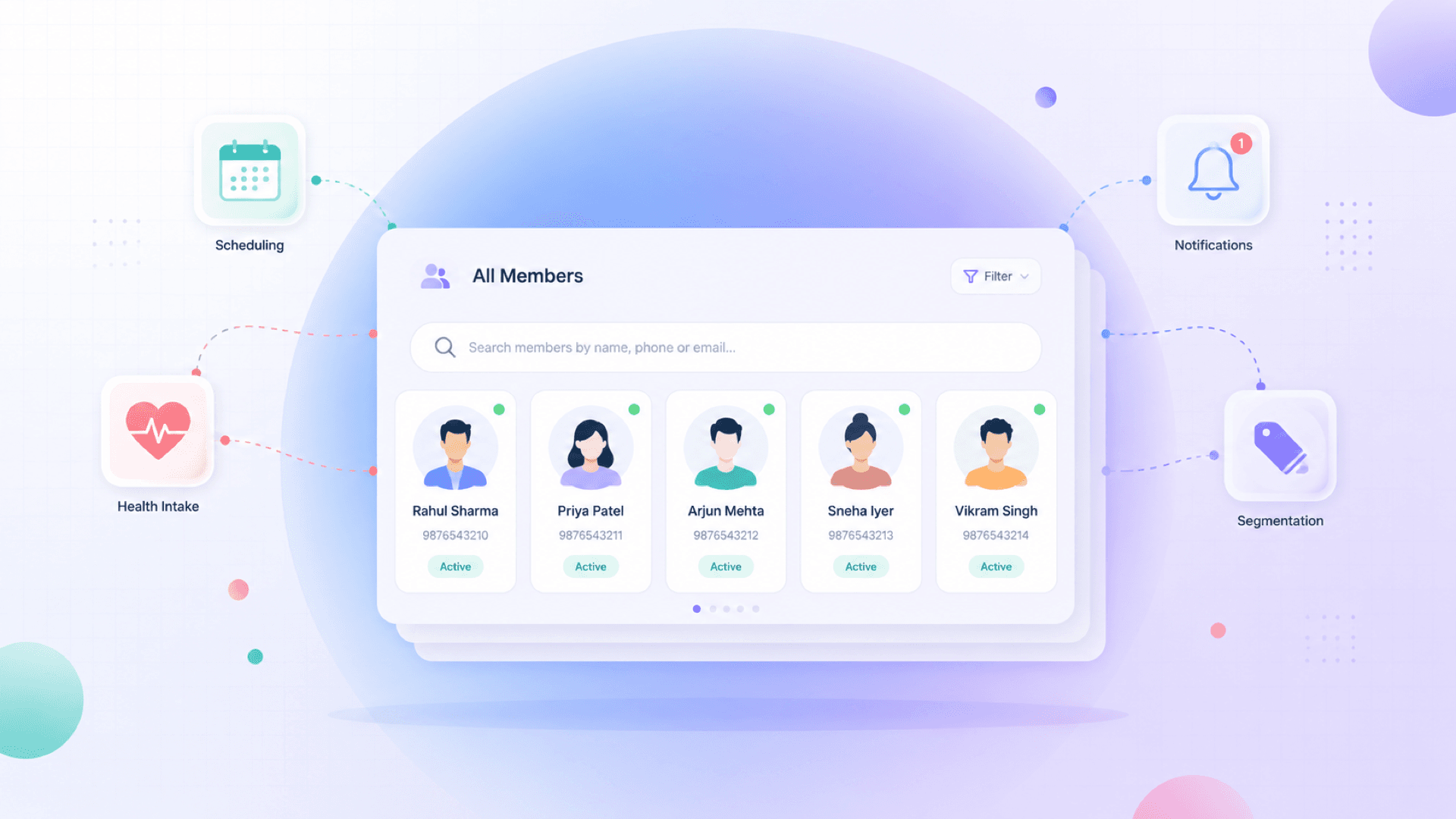 Member management interface
