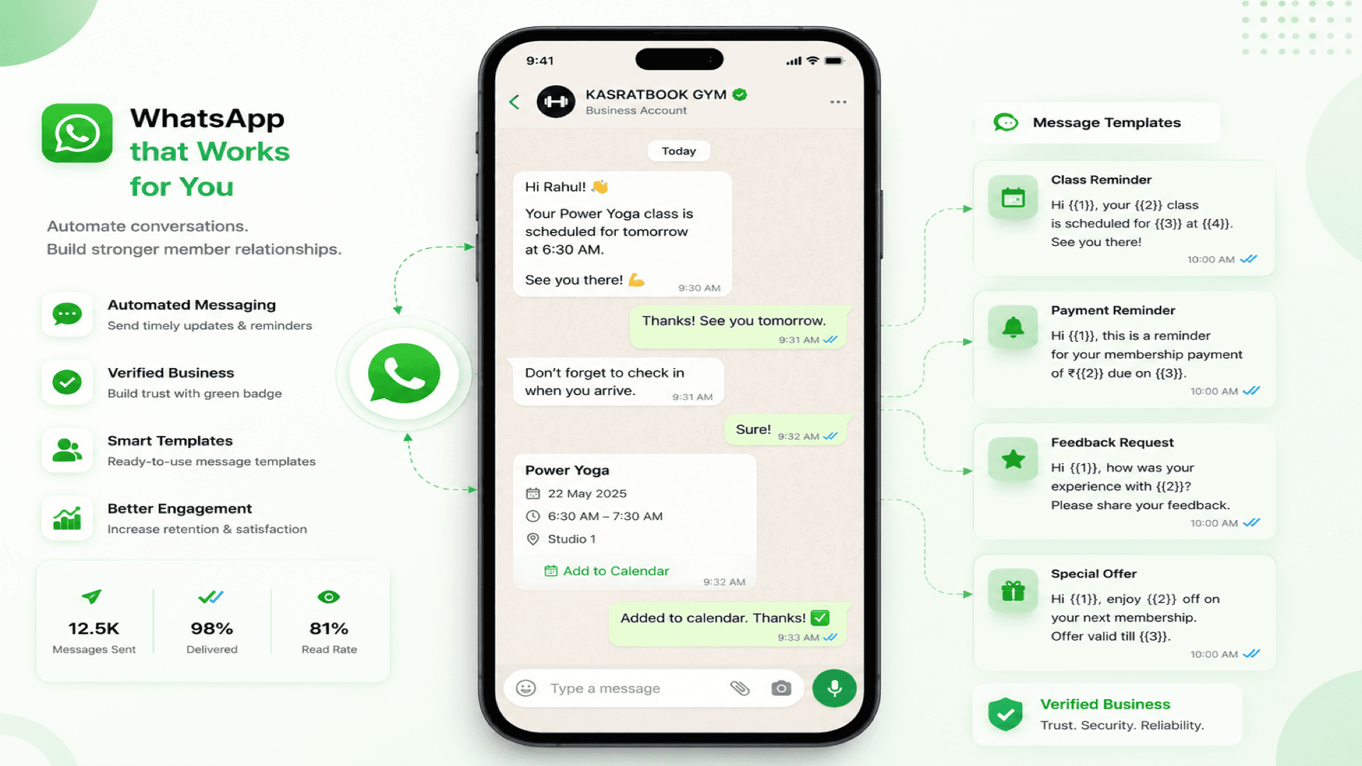 WhatsApp automation interface